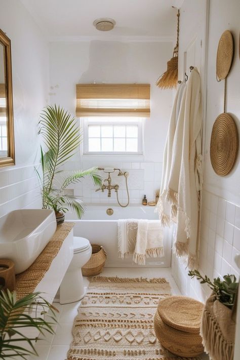 #homedecor #homedecoration #homedecoridea #homedecortips #homedecorinspo #homedecorative #homedecortions #homedecor4seasons #bedroom #interiordesign#homedecor #homedecoration #homedecoridea #homedecortips #homedecorinspo #homedecorative #homedecortions #homedecor4seasons #bedroom #interiordesign Boho Chic Bathroom Decor, Bohemian Bathroom Ideas, Modern Boho Interior Design, Minimalist Small Bathrooms, Modern Boho Bathroom, Boho Style Bathroom, Boho Bathroom Ideas, Bohemian Bathroom, Natural Bathroom