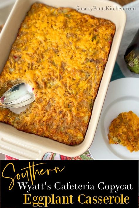 Eggplant casserole in white baking dish Cheesy Eggplant Casserole, Eggplant Casserole Recipes Simple, Eggplant Parmesan Easy, Cheesy Eggplant, Fall Casserole, Eggplant Casserole, Easy Casserole Dishes, Eggplant Recipes Easy, Cheap Recipes