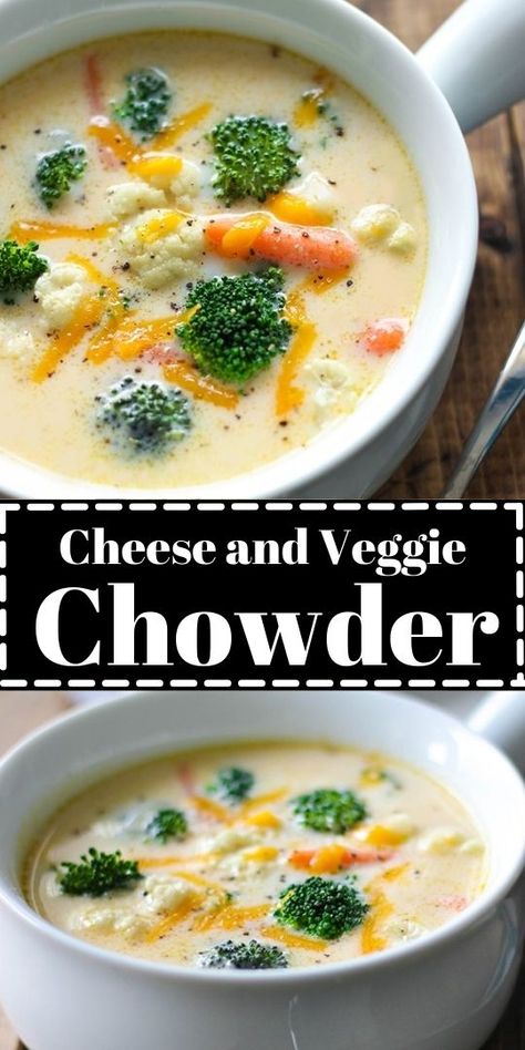 Veggie Chowder Recipes, Veggie Chowder, Vegetable Chowder, Stews Recipes, Chowder Soup, Veggie Soup, Chowder Recipes, Cooking Classy, Cheese Soup