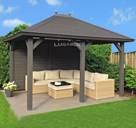 Wooden Pavilion, Outdoor Gazebo, Wooden Gazebo, Pergola Lighting, Pergola Attached To House, Backyard Gazebo, Outdoor Gazebos, Garden Gazebo, Patio Gazebo