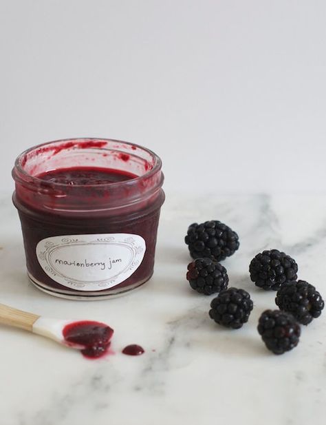 On the Menu: Marionberry Jam from Caitlin Flemming Marionberry Jam Recipe, Marionberry Jam, Canning Jam, Apple Jam, Good Pie, Blackberry Jam, Jam Recipe, Spread Recipes, Jams & Jellies