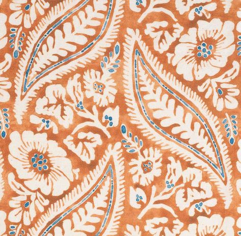 Derived from a 19th century ‘Indienne’... Indian Fabric Patterns, Vintage Block Print, Fabric Design Textile, Textile Patterns Design Fashion Texture, Fabric Prints Design Textiles, Cute Fabric Prints, Prints For Fabrics, Printed Fabric Texture, Indian Floral Pattern