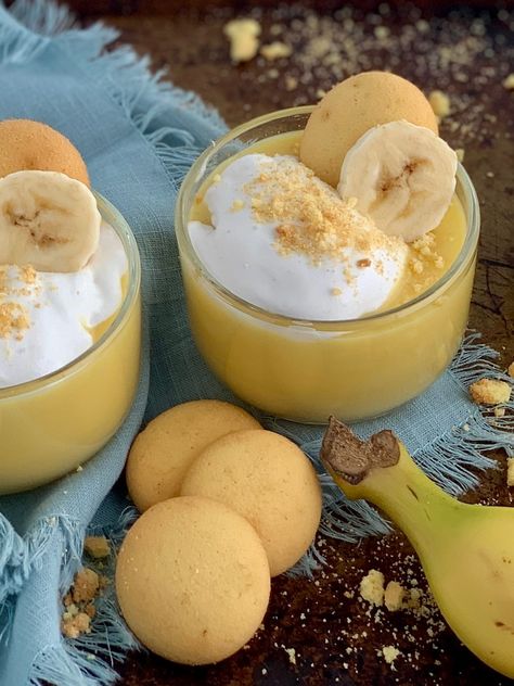 Dairy Free Banana Pudding, Quick Dairy Free Dessert, Dairy Free Whipped Topping, Lactose Free Desserts, Dairy Free Dessert Easy, Vanilla Wafer Cookies, Dairy Free Pies, Homemade Banana Pudding Recipe, Gluten Free Dairy Free Dessert