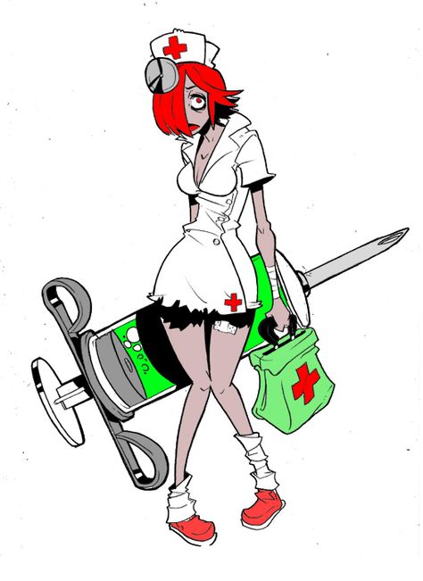 Nurse Vector, Zombie Nurse, Nurse Cartoon, Nurse Art, Love Art, Zombie, Character Art, Humanoid Sketch, Halloween