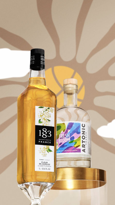 Discover our perfect combo for a burst of flavors and a jolt of energy to drive you to victory💪🏻:

👉🏻 A vibrant mix in which the light, floral aromas of 1883 Elderflower Syrup combine with Fresh Bloom by Maison Artonic.💥

On your marks… get set ... blast off! Elderflower Syrup, Cocktail Syrups, Freshly Picked, Floral Notes, Hot Drinks, Alcohol Free, Syrup, Hot Drink, Alcoholic Drinks