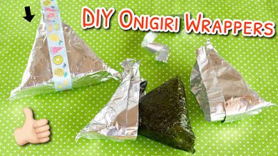 DIY Onigiri Wrappers Diy Onigiri, Diy Onigiri Wrap, Onigiri Wrapping, How To Make Yaki Onigiri, Rice Triangles Onigiri, Meat Onigiri, Wrappers Diy, Seaweed Wrap, Diy Sushi