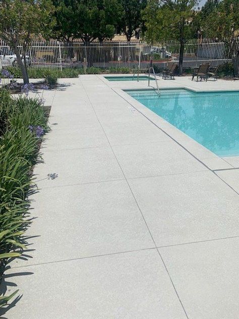 Pool Deck - Decorative Concrete Surfaces Pool Cement Ideas, Decorative Concrete Pool Deck, Pool Deck Concrete Ideas, Pool Concrete Deck Ideas, Concrete Around Pool Ideas, Concrete Pool Coping, Deck Options, Concrete Pool Deck Ideas, Pool Decking Concrete