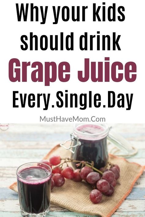 From benefits for your heart, eyes, and even your tummy, lets look at why your kids should drink grape juice every single day. Juice For Colds, Grape Juice Benefits, Welch Grape Juice, Grape Juice Recipe, Grapes Benefits, Juice Smoothies Recipes, Juice Diet, Juicing For Health, Grape Juice