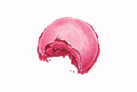 Desserts Drawing, Food Illustration Design, Food Art Painting, Dessert Illustration, Illustration Editorial, Pink Painting, Illustrator Artist, Artwork Display, Coloured Pencils