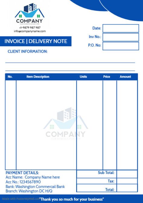 Invoice Delivery Note Receipt Cash Sale Business Document Flyer Poster Template Invoice Design Template Free, Delivery Receipt, Free Receipt Template, Invoice Sample, Invoice Design Template, Christmas Marketing, Invoice Design, Receipt Template, Promotional Flyers