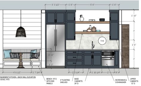 Kitchen Elevation Drawing, Kitchen Elevation, Interior Architecture Sketch, Interior Design Layout, Interior Design Renderings, Interior Architecture Drawing, Interior Design Drawings, Interior Design Presentation, Furniture Details Design