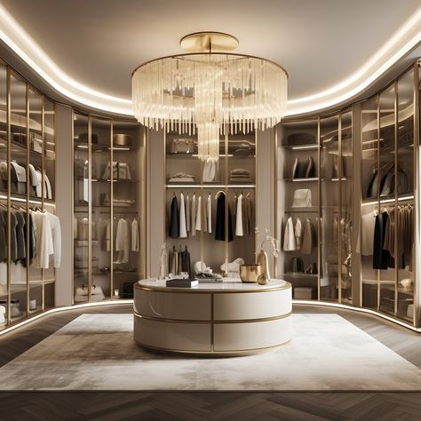 Walk In Closet Luxury, Luxurious Dressing Room, Closet Features, Dream Closet Design, Walk In Closet Design, House Interior Design Styles, Luxury Closets Design, Modern Closet, Dream House Rooms