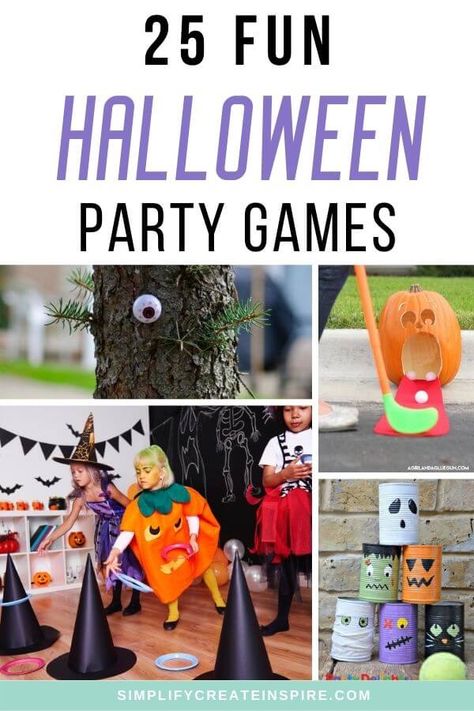 Easy Halloween Party Games, Outdoor Halloween Party Games, Halloween Party Game Ideas, Party Games For All Ages, Halloween Games For Adults, Halloween Party Games For Kids, Games For All Ages, Fun Halloween Party Games, Party Games For Kids