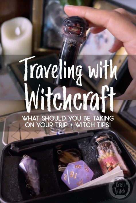 Traveling with Witchcraft: What you should be packing + witch travel tips! — Xristi Witch Witchcraft Safe Travel, Travel Witchcraft, Travel Spell, Village Witch, Witchcraft Tools, Modern Day Witch, Spells That Actually Work, Witchcraft Altar, Witch Tips