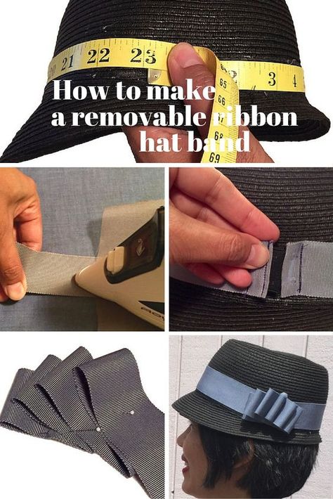 Millinery tutorials: how to make a removable ribbon hat band - C Sews for Britex Fabrics blog King Hat, Lace Hat, Rodeo Outfits, Vogue Pattern, Vogue Patterns, Sewing Blogs, Quality Hats, Steam Iron, My Wardrobe