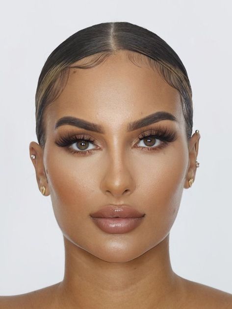 Make Up Inspiration, Makeup For Black Skin, Slicked Back Hair, Natural Glam, Dark Makeup, Glamour Makeup, Makeup Obsession, Glam Makeup, Girls Makeup