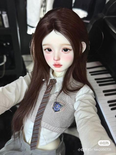 Human Doll, Bjd Dolls Girls, 얼굴 그리기, Doll Aesthetic, Fantasy Art Dolls, Realistic Dolls, Doll Makeup, Smart Doll, Japanese Dolls