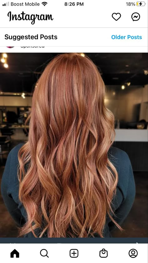 Redhead Hair Color Ideas, Rudy Blond, Light Brown Hair Red Highlights, Auburn Brown Balayage, Muted Red Hair, Redhead Hair Color, Copper Blonde Hair Color, Light Auburn Hair, Red Hair With Blonde Highlights