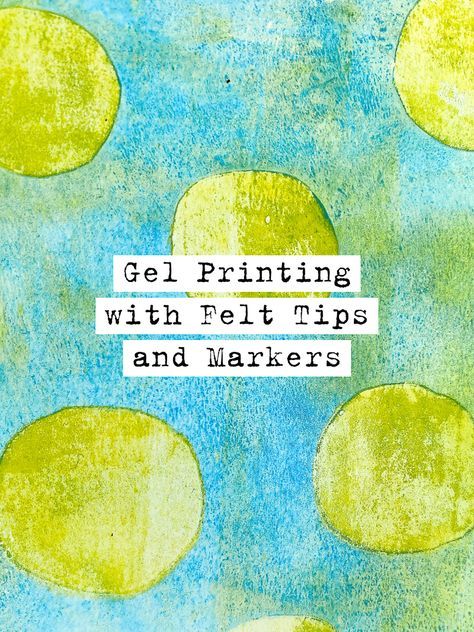 Printing with Felt tips and Markers | VIDEO – Marsha. Geli Plate Tutorials, Gelly Printing, Gelli Plate Recipe, Gell Printing, Gelli Plate Cards, Gelli Printing Tutorials, Gelli Printing Techniques, Gel Prints, Mini Scenes