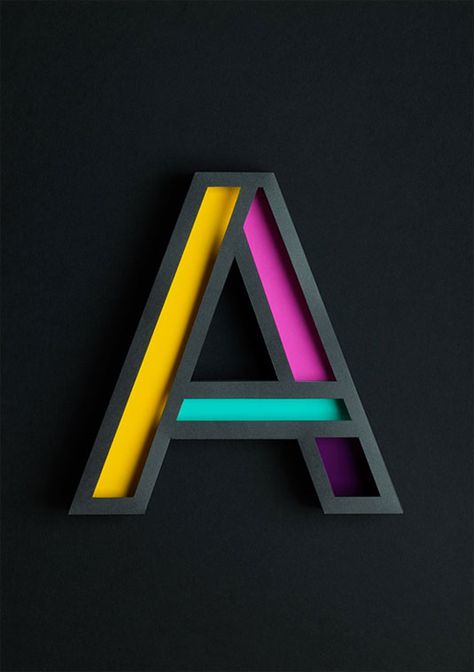 atype paper art 3d Tipografi, Mosaic Star, Typographie Logo, Tipografi 3d, Inspiration Typographie, 3d Alphabet, Logo Identity, 타이포그래피 포스터 디자인, The Letter A