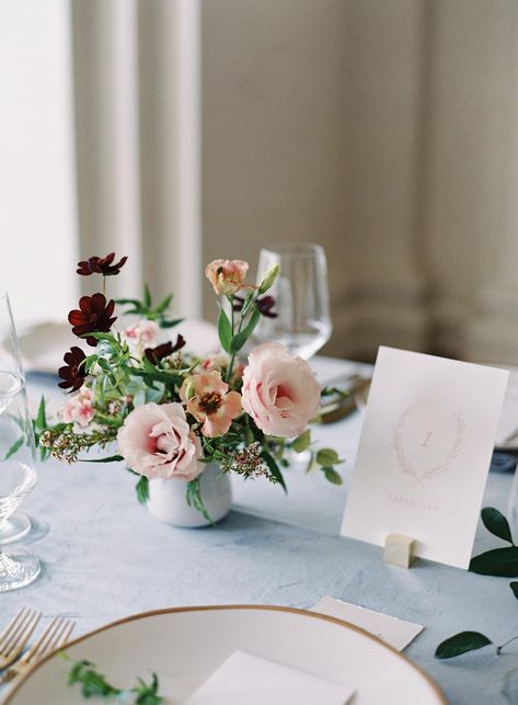 Small Table Centrepiece, Small Floral Centrepiece, Mini Floral Centerpieces, Small Centrepiece Wedding, Dusty Rose Bud Vases, Small Arrangements For Tables, Low Compote Centerpiece, Small Compote Centerpiece, Floral Wedding Centerpieces Low