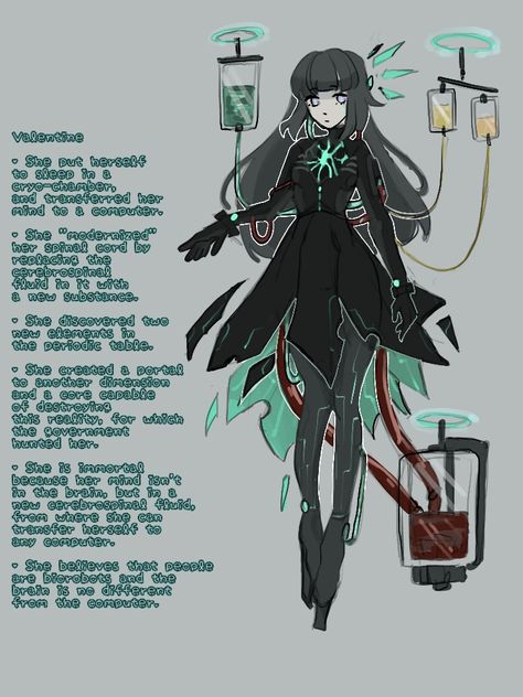 #OC #OriginalCharacter #OriginalCharacters
#Design #OCDesign #CharacterDesign 
#OCReference #OCRefeSheet #CharacterReference 
#Cyberpunk #Cybercore #CyberOC Scifi Scientist Character Design, Character Design Scientist, Experiment Character Design, Experiment Oc Art, Clock Character Design, Mysterious Character Design, Scientist Fashion, Mad Scientist Oc, Scientist Oc Art