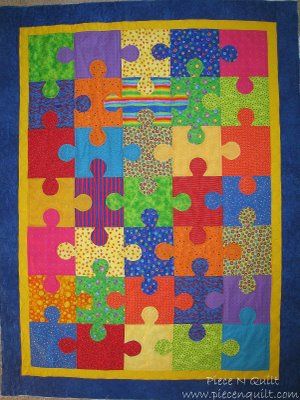 in LOVE with this Puzzle Quilt pattern.  Darling. Puzzle Pieces Quilt Pattern, Puzzle Box Quilt Pattern, Easter Patchwork, Puzzle Piece Cross Stitch Pattern, Puzzle Blanket, Old Maids Puzzle Quilt, Tumbler Quilt, Puzzle Quilt, Children's Games