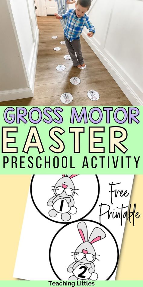 Bunny Movement Activities, Fun Easter Games For Preschool, Easter Motor Activities, Easter In Preschool, Bunny Fine Motor Activities, Bunny Songs Preschool, Easter Gross Motor Activities Preschool, Hopping Critters Preschool Activities, Easter Physical Activities Preschool