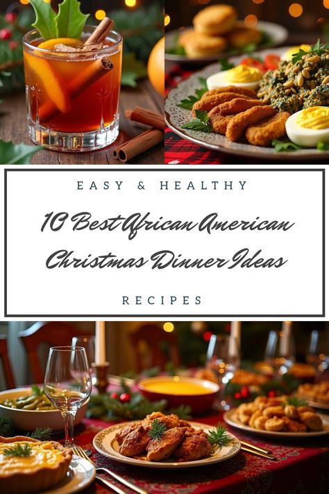 Whet your appetite with 10 tantalizing African American Christmas dinner ideas that will elevate your holiday feast to new heights. Get ready to savor a culinary celebration like never before! Christmas Dinner Ideas Soul Food, Christmas Meal Ideas Black People, Haitian Christmas Dinner, Christmas Dinner Ideas Black Family, Soul Food Christmas Dinner Menu Ideas, Fancy Christmas Dinner Ideas, Christmas Dinner Black People, Christmas Soul Food Dinner, Soul Food Christmas Dinner