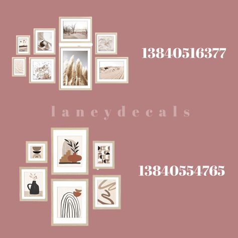 Bloxburg Gallery Wall, Bloxburg Decals Codes Bathroom Rules, Bloxburg Restroom Decal Codes, Window Decals For Bloxburg, Bloxburg Gallery Wall Decal, Bloxburg Window Shutter Decal Codes, Frame Decals Bloxburg, Bloxburg Shelf Decal Codes, Shelf Decal Bloxburg