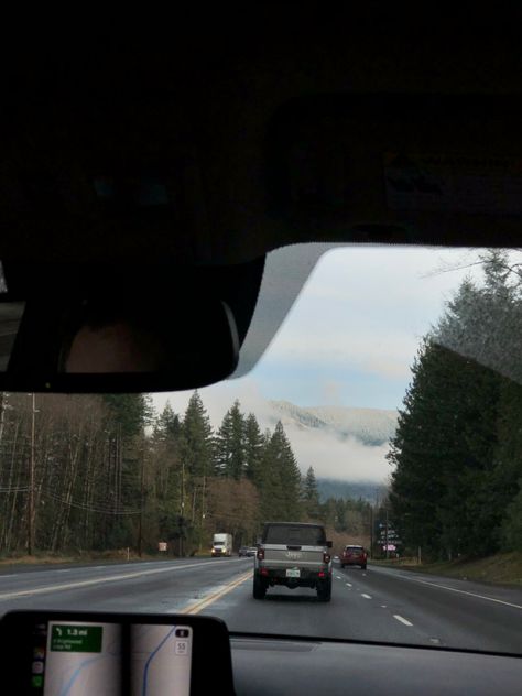 American Roadtrip Aesthetic, Rainy Washington Aesthetic, Road-trip Aesthetic, Oregon Travel Aesthetic, Spokane Washington Aesthetic, West Coast Road Trip Aesthetic, Oregon Washington Road Trip, Roadtrips Aesthetic, Forks Washington Aesthetic