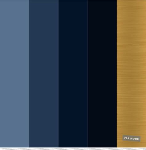 Shades of blue and gold color palette Blue And Gold Palette Colour Schemes, Blue Grey Black Color Scheme, Indigo And Gold Color Palette, Blue Gold Black Color Palette, Shades Of Navy Blue Colour Palettes, Navy Black Gold Color Palette, Navy Blue And Gold Palette, Navy Black Color Palette, Black White Blue Gold Color Palette