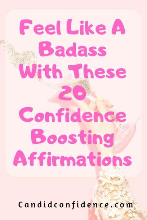 Feel Like A Badass With These 20 Confidence Boosting Affirmations Confidence Boosting Quotes, Gain Confidence, Growth Quotes, How To Start Conversations, Confidence Tips, How To Gain Confidence, Confidence Boost, Self Love Quotes, Subconscious Mind