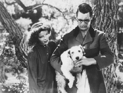 Famous movie terrier Skippy in his role as 'George' with co-stars in 'Bringing Up Baby' Bringing Up Baby, 50s Photos, The Awful Truth, John Russell, Katherine Hepburn, Fox Terriers, Wire Fox Terrier, Katharine Hepburn, Cary Grant