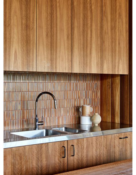 Mrtn Architects, Japanese Mosaic, Japanese Tile, Kitchen Details, Border Tiles, Sustainable Kitchen, Contemporary Farmhouse, Interior Photo, The Good Life