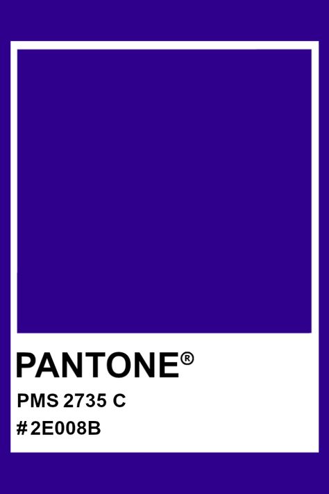 PANTONE 2735 C #pantone #color #PMS #hex Indigo Pantone, Palatial Interiors, Indigo Palette, Palette Winter, Blue Punch, Pantone Matching System, Pantone Palette, Indigo Color, Navy Colour