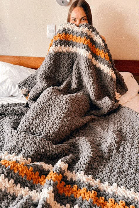 Crochet Patterns - CJ Design Blog Boy Blanket Pattern, Cosy Crochet Blanket, Fluffy Crochet Blanket Pattern, Blanket Crochet For Beginners, Crochet Super Bulky Blanket, Throw Blanket Size Chart, Chunky Tunisian Crochet Blanket, Bernat Extra Blanket Pattern, 6 Day Star Blanket Crochet Tutorial