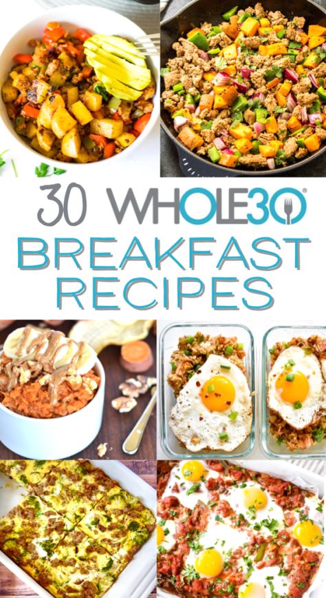 Whole 30 Breakfast Recipes, Whole30 Breakfast Recipes, Whole30 Breakfast, Whole 30 Meal Plan, Whole 30 Breakfast, Whole 30 Diet, Breakfast And Brunch, Recipe 30, Breakfast Meal Prep