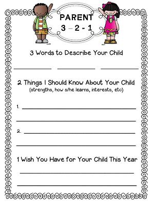 parent survey More Teacher Communication, Parent Survey, Preschool First Day, Parent Teacher Communication, Meet The Teacher Night, Teacher Forms, Words To Describe Yourself, Prek Classroom, Beginning Of School Year