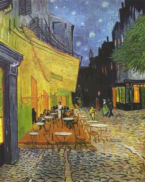 Terrace At Night, Vincent Willem Van Gogh, Giorgio Vasari, Vincent Van Gogh Art, Most Famous Paintings, Cafe Terrace, Arte Van Gogh, Andrew Wyeth, Van Gogh Paintings