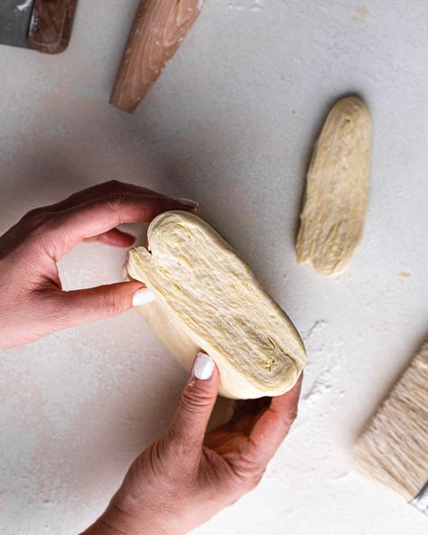 Sourdough Rough Puff Pastry is tender, and buttery with lots of delicate flaky layers, and is so much easier to make than traditional puff pastry. Sourdough Treats, Sourdough Pastry, Blueberry Turnovers, Pantry Mama, Sourdough Blueberry, Rough Puff, Rough Puff Pastry, Natural Yeast, Dough Starter