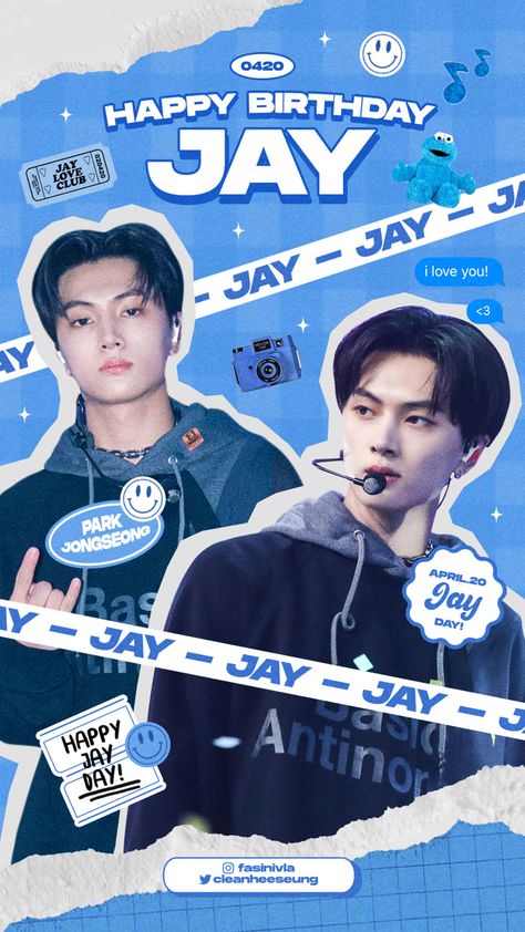 Birthday Canvas Ideas, Birthday Poster Design Graphics, Birthday Edit Ideas, Birthday Card Graphic Design, Kpop Birthday Poster, Birthday Pubmat, Birthday Design Poster, Bday Poster, Jay Birthday