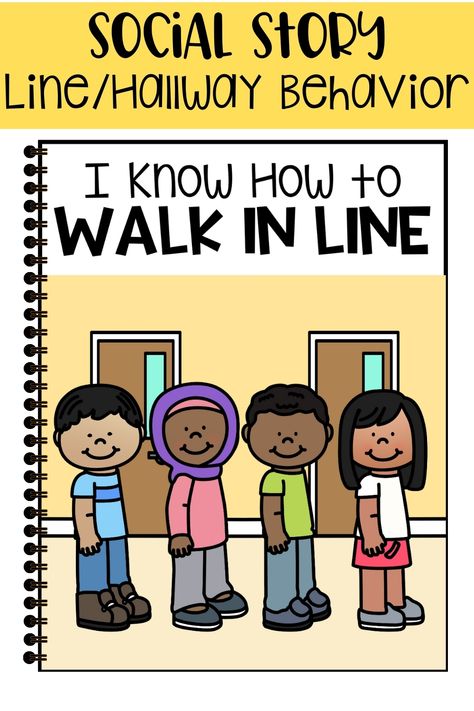 Social stories are a social learning tool to explain social situations and appropriate behavior. Information is often presented in a literal and concrete way to support understanding. This is a story about listening with your whole body. It explains that a student's job is to learn and a teacher's job is to help students learn. It talks about what whole body listening means and has corresponding visuals. Eyes are watching, Ear are listening, Mouth is Quiet, Body is Calm, Brain is Thinking. Listening Social Story, Social Story About Personal Space, Social Stories Personal Space, No Hitting Social Story Free, Social Story Hitting, Whole Body Listening, Jobs For Teachers, Student Jobs, Social Stories