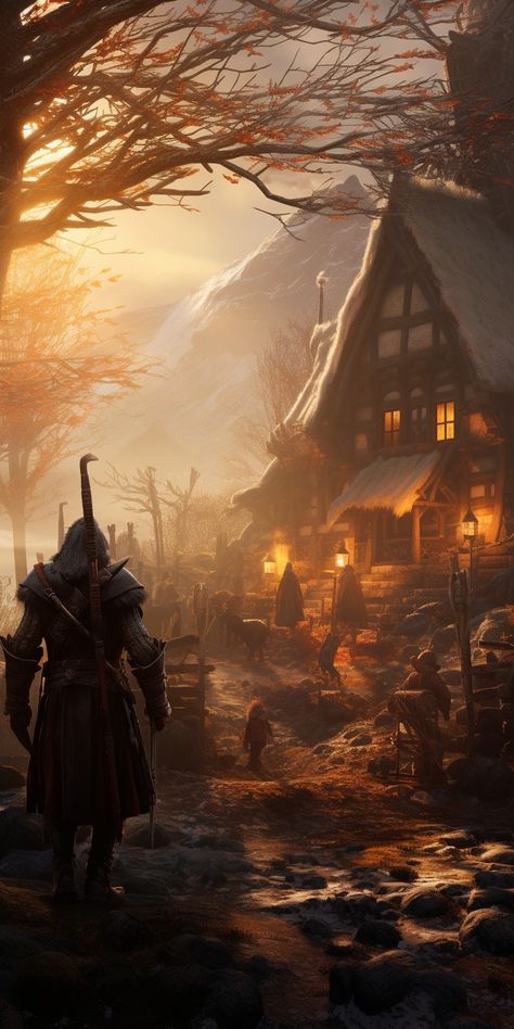 Witcher landscape Witcher Landscape, The Witcher Aesthetic, Witcher Aesthetic, Book Ideas, The Witcher, Dark Fantasy Art, Fantasy World, Dark Fantasy, Aesthetic Art