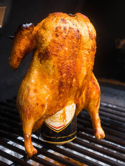 Beer Can Duck Wild Duck Recipes, Whole Duck Recipes, Peking Duck Recipe, Roasted Duck Recipes, Goose Recipes, Smoker Cooking, Peking Duck, Turkey Chicken, Roast Duck