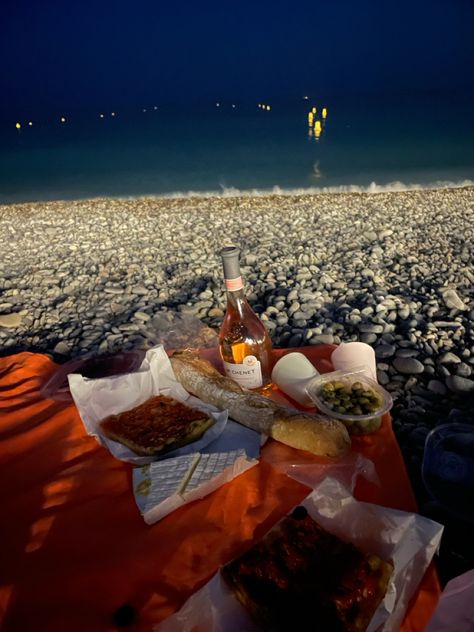 beach picnic wine night french food french night Nice France beach at night Late Night Picnic, Nice France Beach, Picnic Wine, France Beach, Night Picnic, Beach At Night, Beach Meals, Beach Night, Wine Night