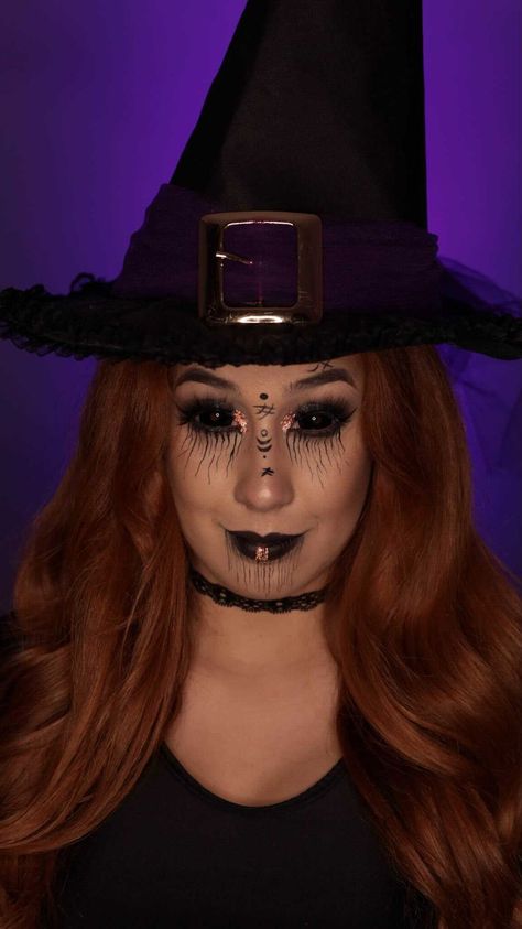 Witch Makeup, Fantasias Halloween, Halloween Face, Face Makeup, Halloween Face Makeup, Halloween Costumes, Witch, Halloween, Makeup