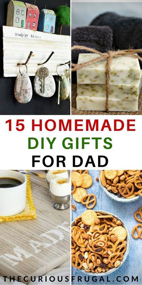 Looking for easy Father's Day crafts from the kids or from you?  I rounded up 15 of the best homemade Father's Day crafts so you can get your DIY on. Homemade Christmas Gifts For Dad, Diy Gifts For Dads, Diy Christmas Gifts For Dad, Frugal Christmas Gifts, Homemade Gifts For Dad, Grandpa Christmas Gifts, Christmas Gifts For Dad, Easy Fathers Day Craft, Easy Homemade Gifts