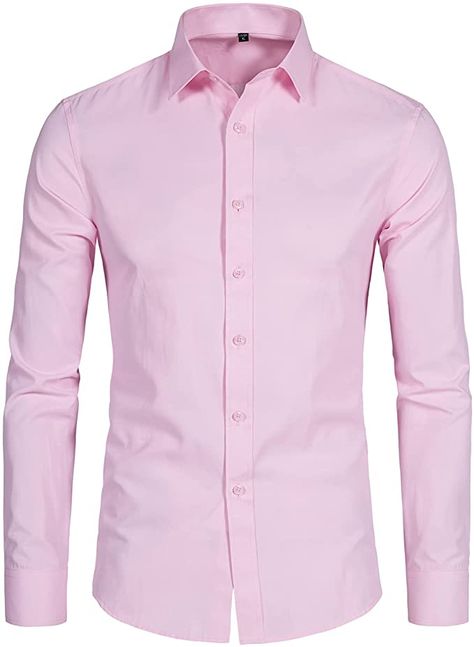 Plain Shirt Outfit Men, Pink Button Up, Outfit Hombres, Planning 2025, Pink Shirt Men, Formal Dress Shirt, Casual Dress Shirt Men, Business Dress Shirts, Oxford Shirt Men