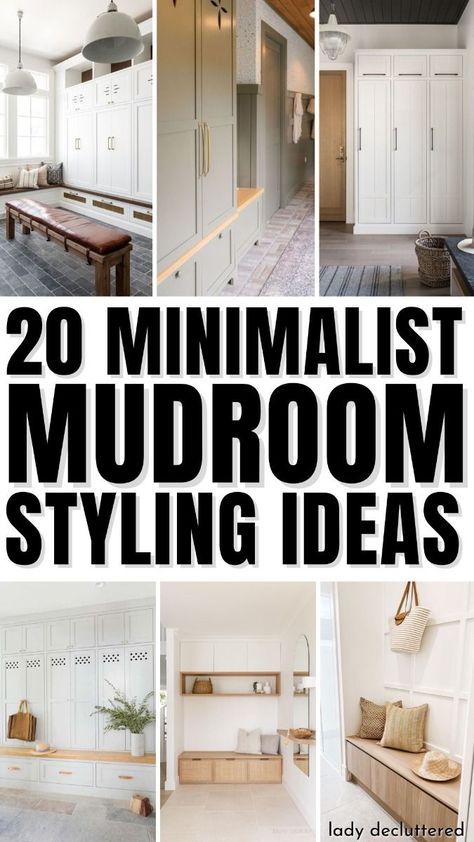 [SponsoredPost] Mudrooms Are Often The Overlooked Heroes Of Our Homes, Serving As The Entryway For Our Daily Comings And Goings.Unfortunately, They Also Tend To Be Clutter Magnets, Filled With Shoes, Coats, And Miscellaneous Items That ArenT Always Aesthetically Pleasing.If YouVe Been Feeling Overwhelmed By The Chaos In Your Mudroom, ItS Time To Consider An Approach On Minimalist Mudroom Decor Ideas. #shoestorageideasforentryways Mudroom Cubby Ideas, Minimalist Mudroom, Mudroom Wall Ideas, Mudroom Decor Ideas, Small Mudroom Ideas, Mudroom Cubbies, Functional Mudroom, Mudroom Remodel, Mudroom Storage